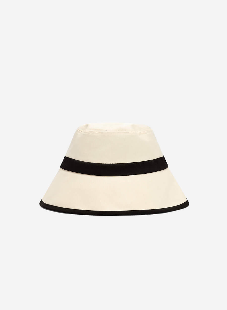 Mũ bucket phối màu tương phản - WBH 0001 - Màu trắng - vascara.com