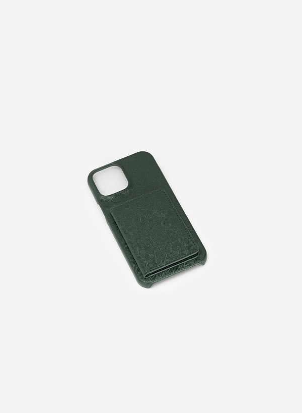 Ốp lưng điện thoại iPhone 13 Pro Max Phối Ví Mini Đựng Thẻ - IPC 1306 - Màu Xanh Rêu - VASCARA
