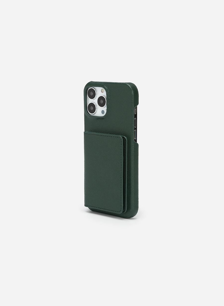 Ốp lưng điện thoại iPhone 13 Pro Max Phối Ví Mini Đựng Thẻ - IPC 1306 - Màu Xanh Rêu - vascara.com