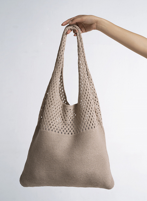 Túi Knit Đan Lưới - KNB 0001 - Màu Kem - VASCARA