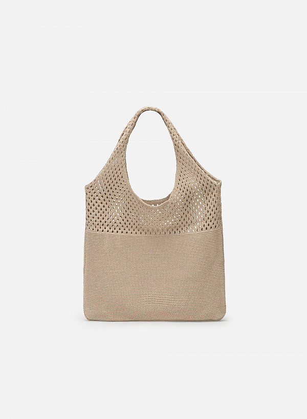 Túi Knit Đan Lưới - KNB 0001 - Màu Kem