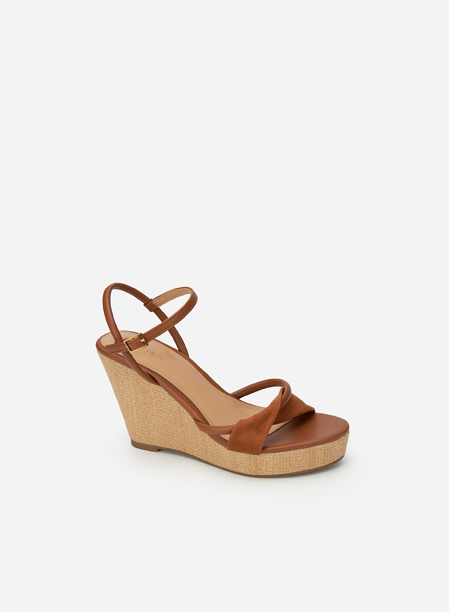Giày Sandal Đế Xuồng - SDX 0438 - Màu Nâu - vascara.com