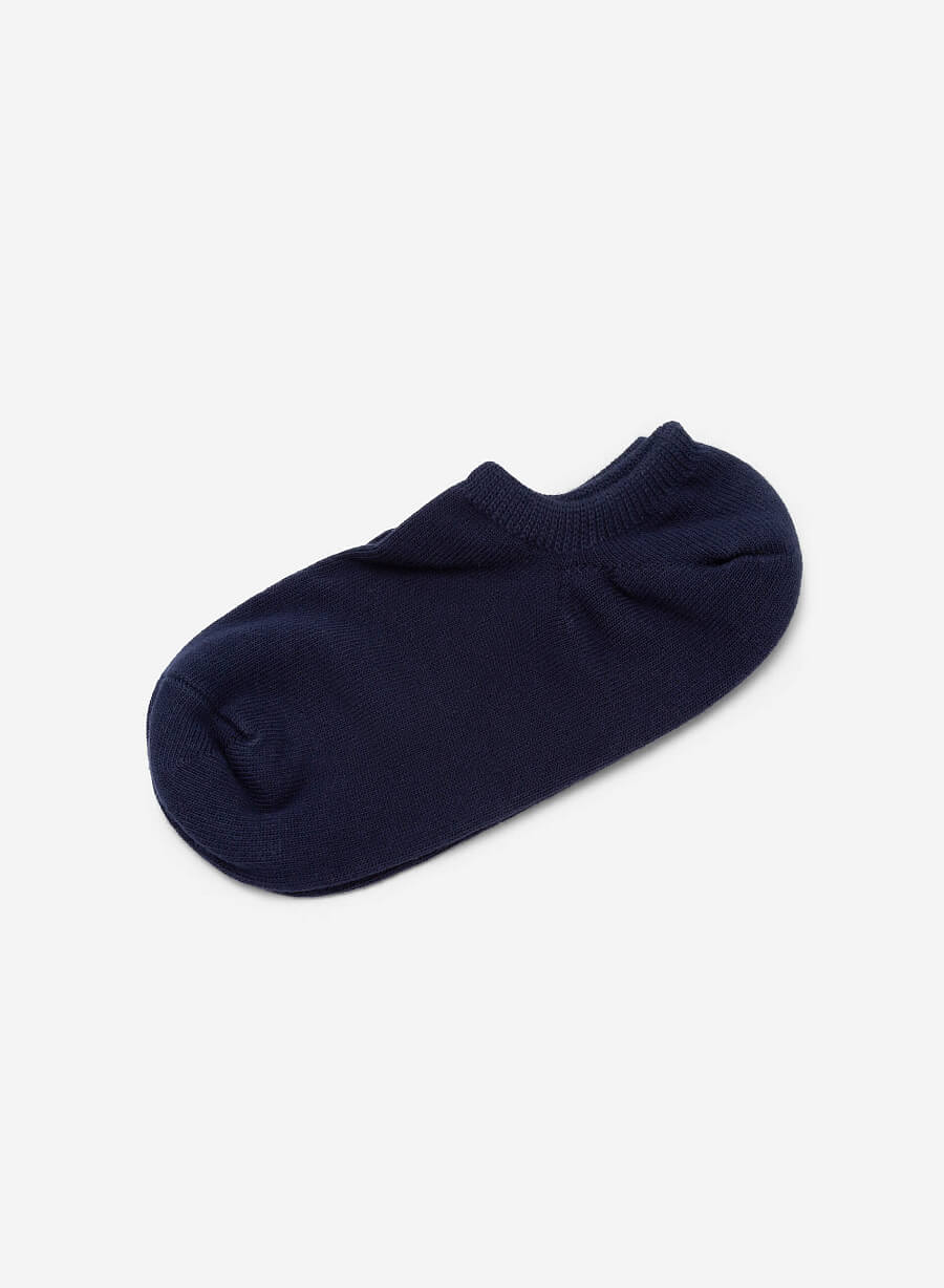 Vớ lười họa tiết trơn - SOC 0003 - Màu xanh navy - vascara.com