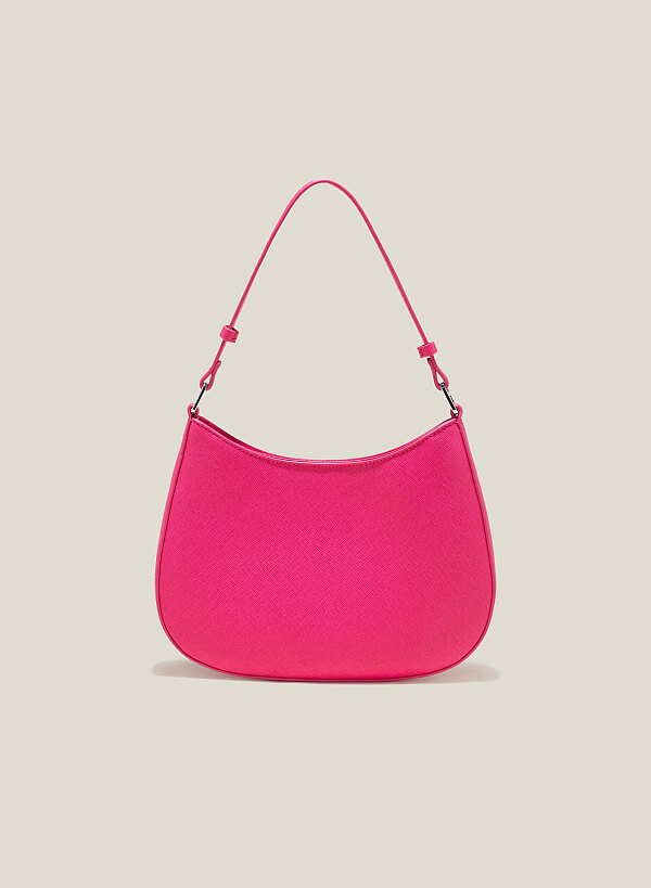Túi hobo đeo vai quai ngắn - TOT 0128 - Màu hồng - VASCARA