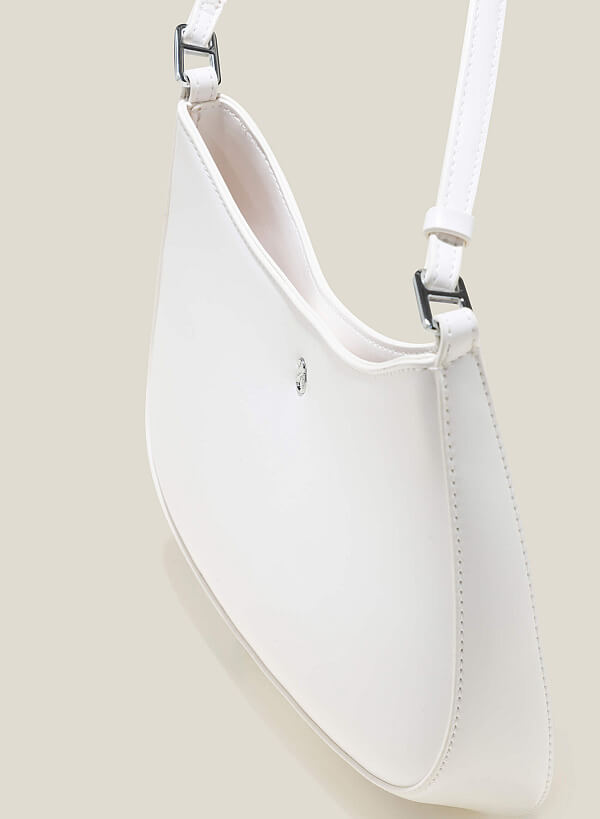 Túi hobo đeo vai quai ngắn - TOT 0128 - Màu trắng - VASCARA