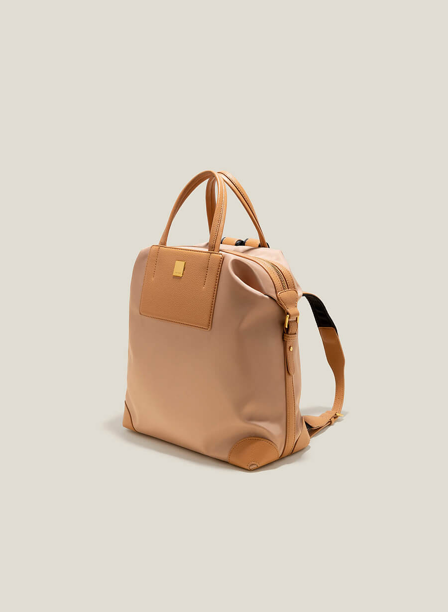 Balo du lịch phối vải dù - BAC 0189 - Màu be - vascara.com