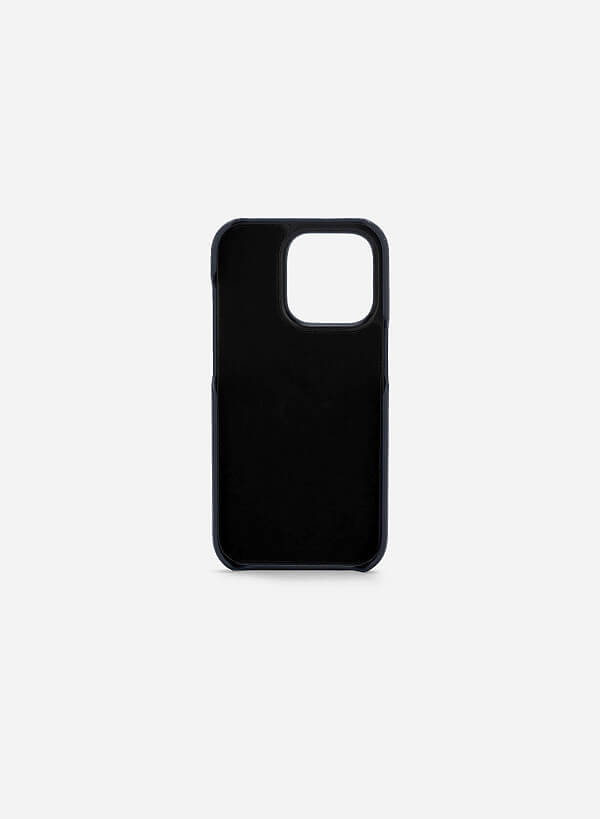 iPhone 14 Pro携帯ケース・カード収納 - CAS 1402 - ネイビーブルー - VASCARA