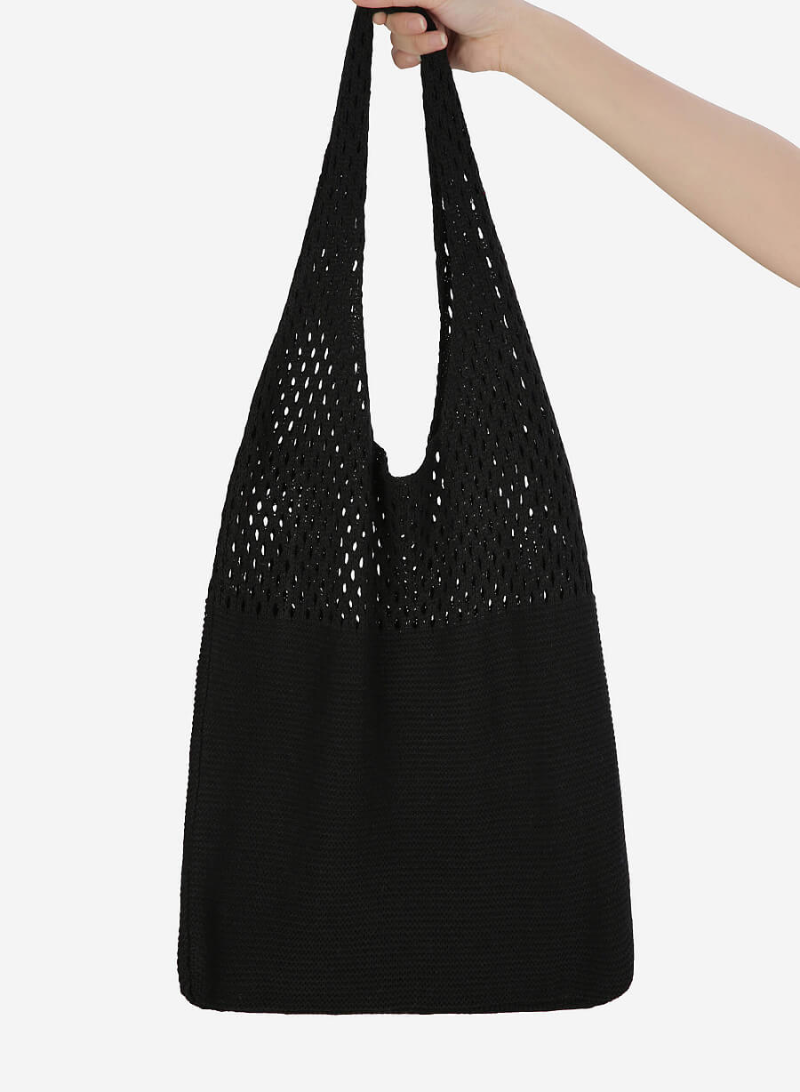 Túi knit đan lưới - KNB 0001 - Màu đen - vascara.com