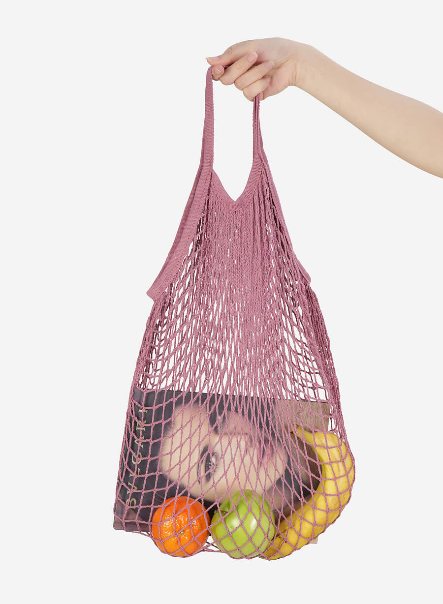 Túi len đan lưới - MEB 0001 - Màu tím - vascara.com