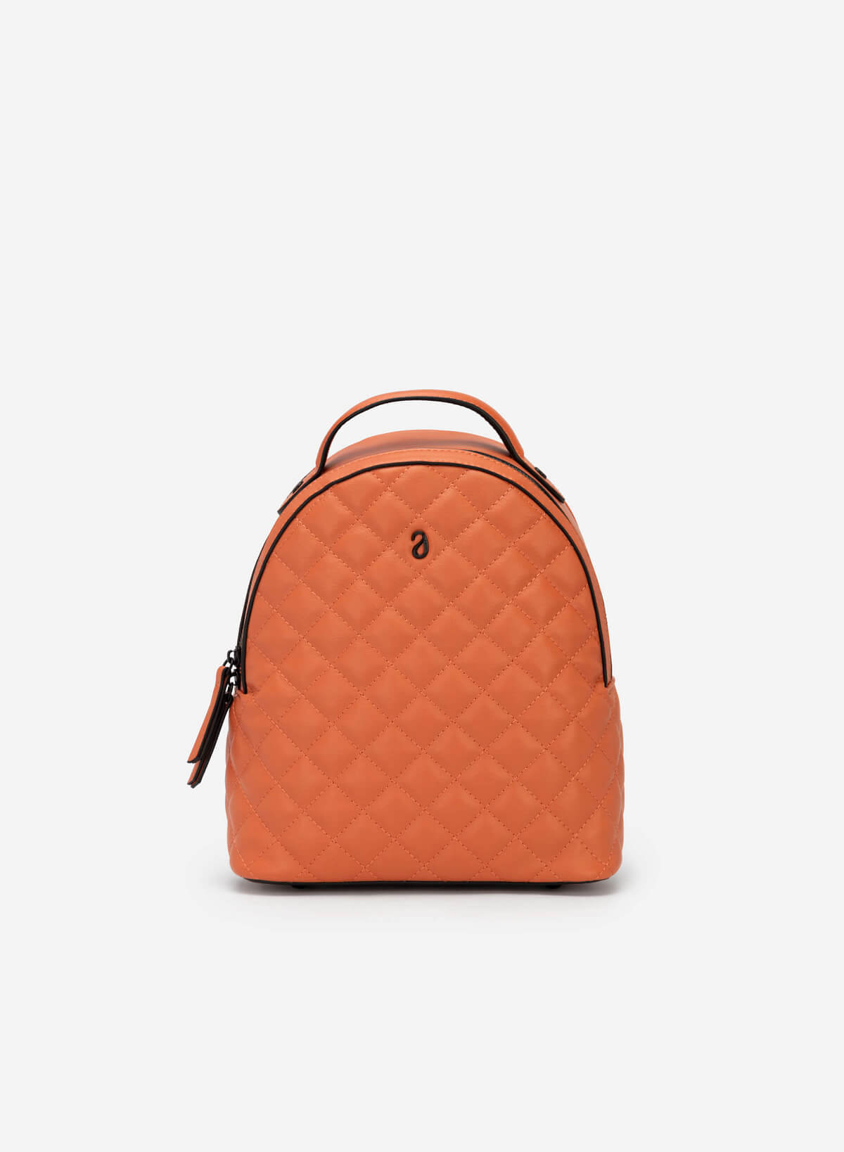 Metal Décor Quilted Backpack - BAK 0175 - Orange - vascara.com