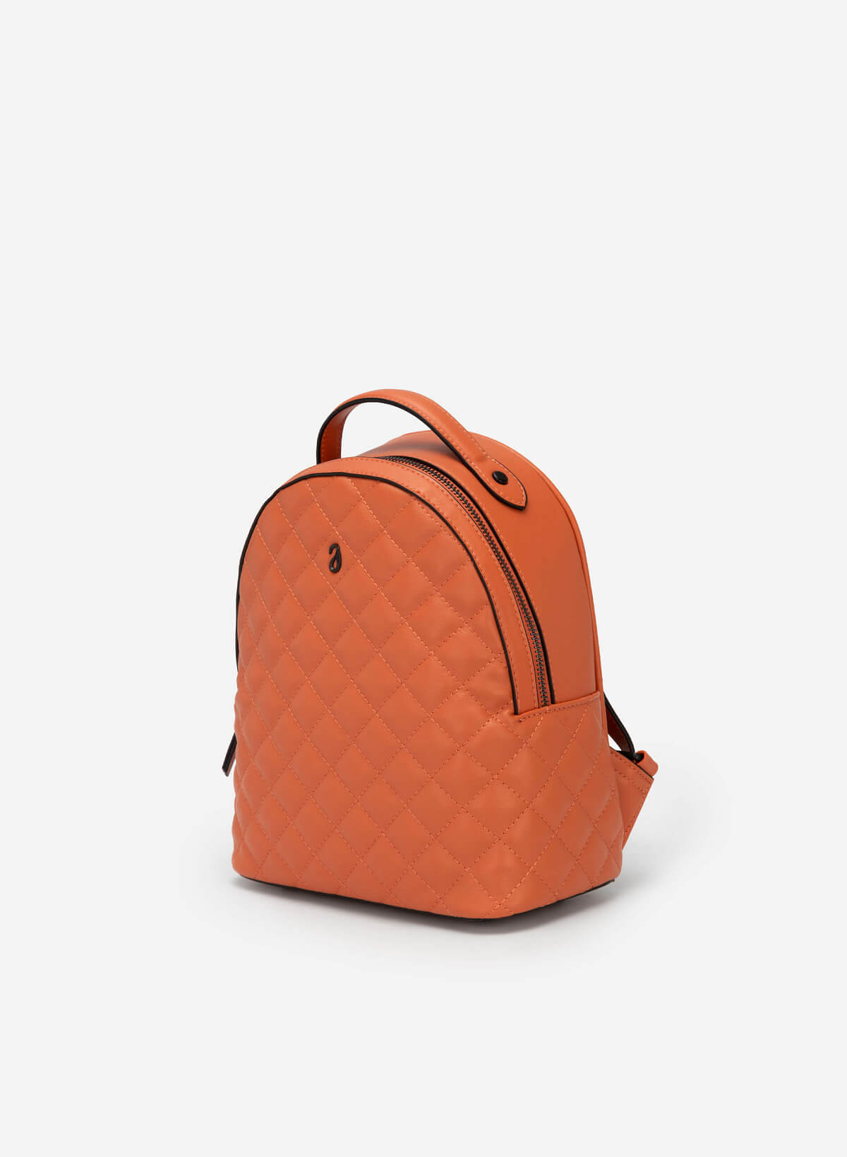 Metal Décor Quilted Backpack - BAK 0175 - Orange - vascara.com