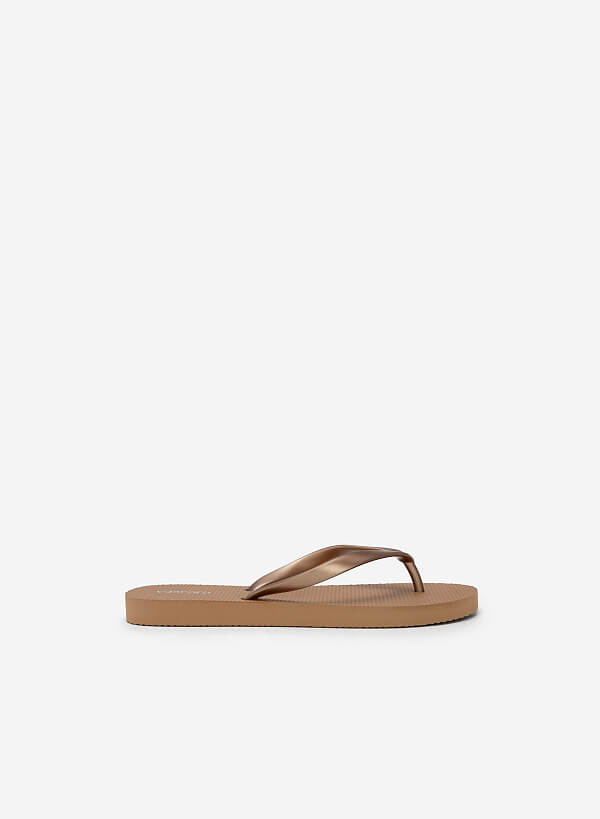 Monochrome Flip Flops - FLI 0186 - Brown - VASCARA