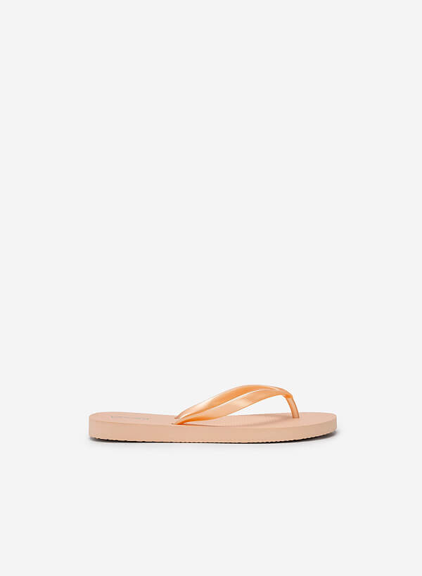 Monochrome Flip Flops - FLI 0186 - Orange - VASCARA
