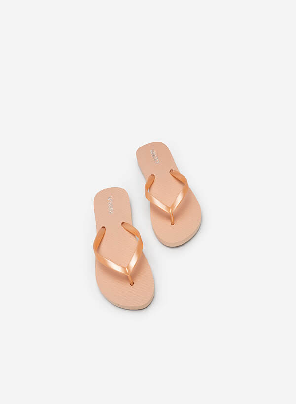 Monochrome Flip Flops - FLI 0186 - Orange - VASCARA