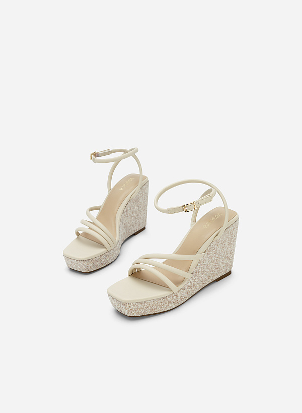 Giày Sandal Xuồng Dây Quai Mảnh - SDX 0435 - Màu Be - VASCARA