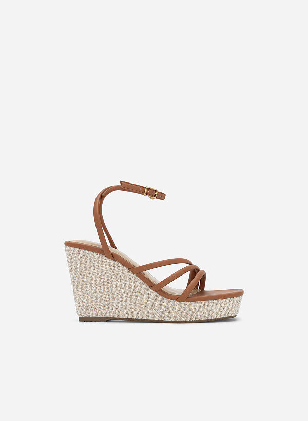 Giày Sandal Xuồng Dây Quai Mảnh - SDX 0435 - Màu Nâu