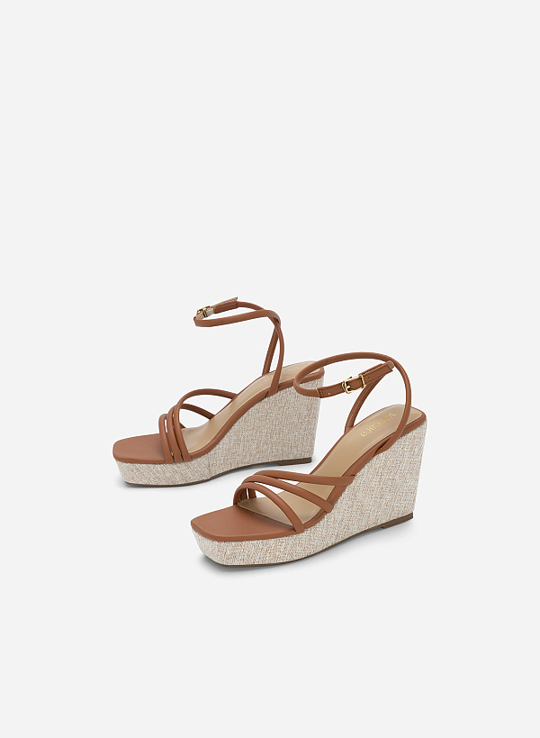 Giày Sandal Xuồng Dây Quai Mảnh - SDX 0435 - Màu Nâu - VASCARA