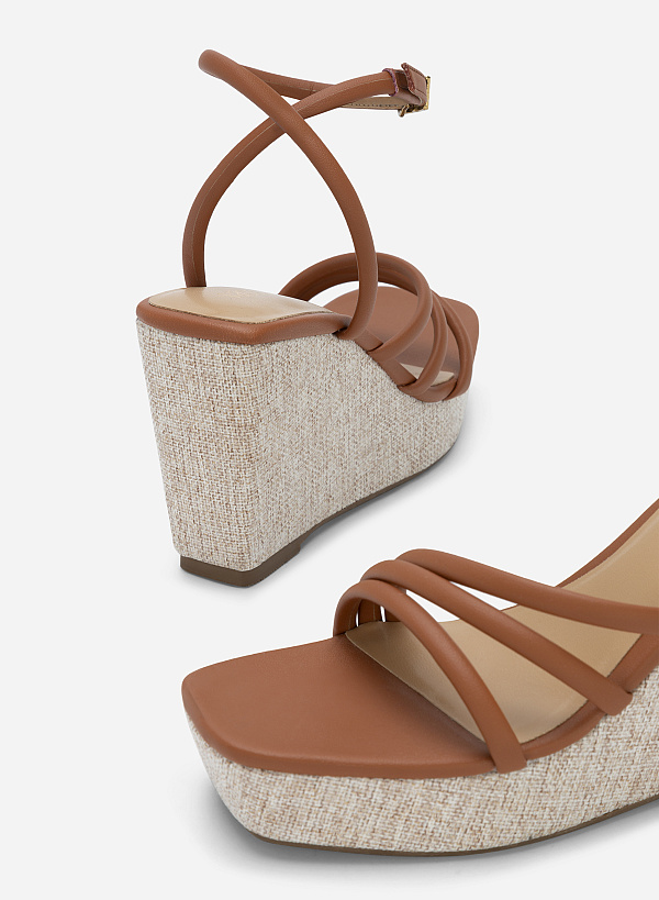 Giày Sandal Xuồng Dây Quai Mảnh - SDX 0435 - Màu Nâu - VASCARA