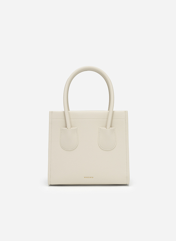 Túi tote double pocket - TOT 0116 - Màu kem