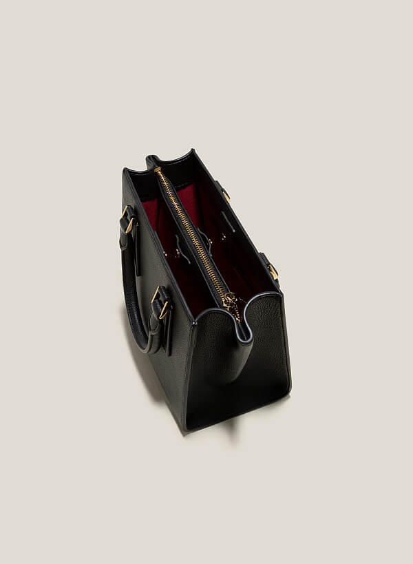 Túi tote chân quai kim loại - TOT 0121 - Màu đen - VASCARA