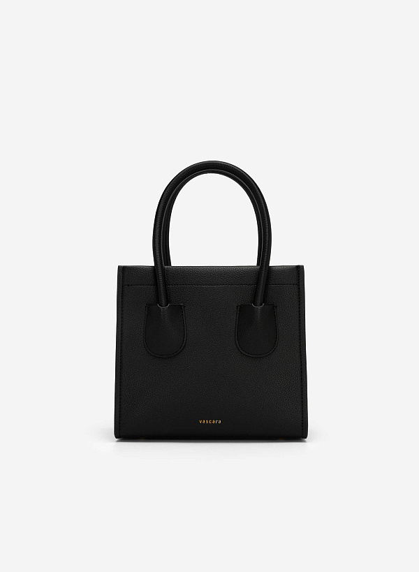 Double Pocket Tote Bag - TTE 0116 - Black - VASCARA
