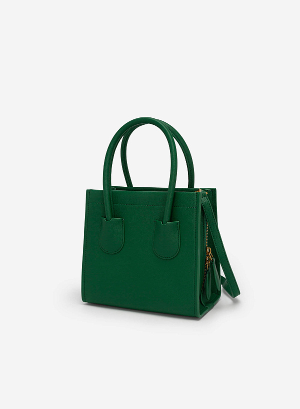 Double Pocket Tote Bag - TTE 0116 - Green - VASCARA
