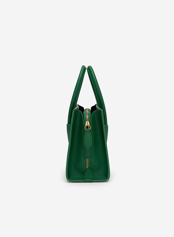 Double Pocket Tote Bag - TTE 0116 - Green - VASCARA