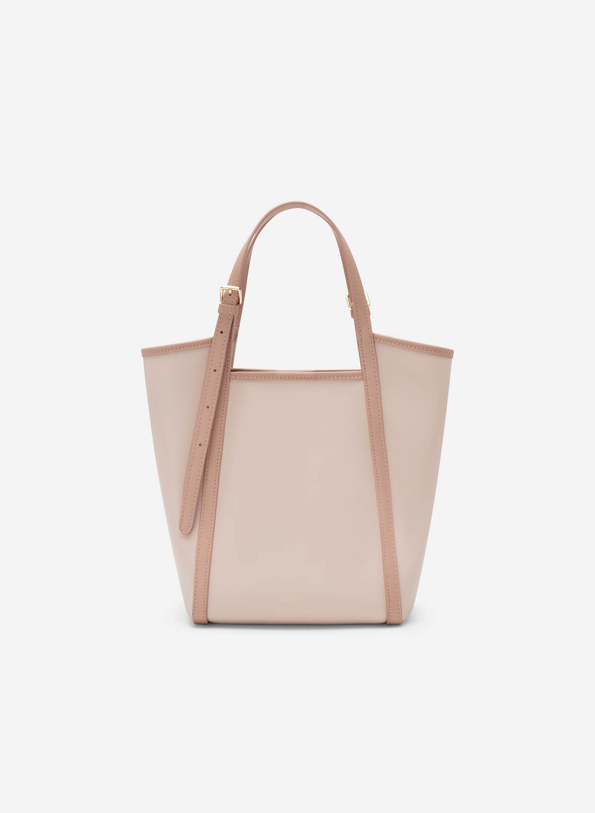 Edge Décor Double Strap Tote Bag - TTE 0108 - Pink - vascara.com
