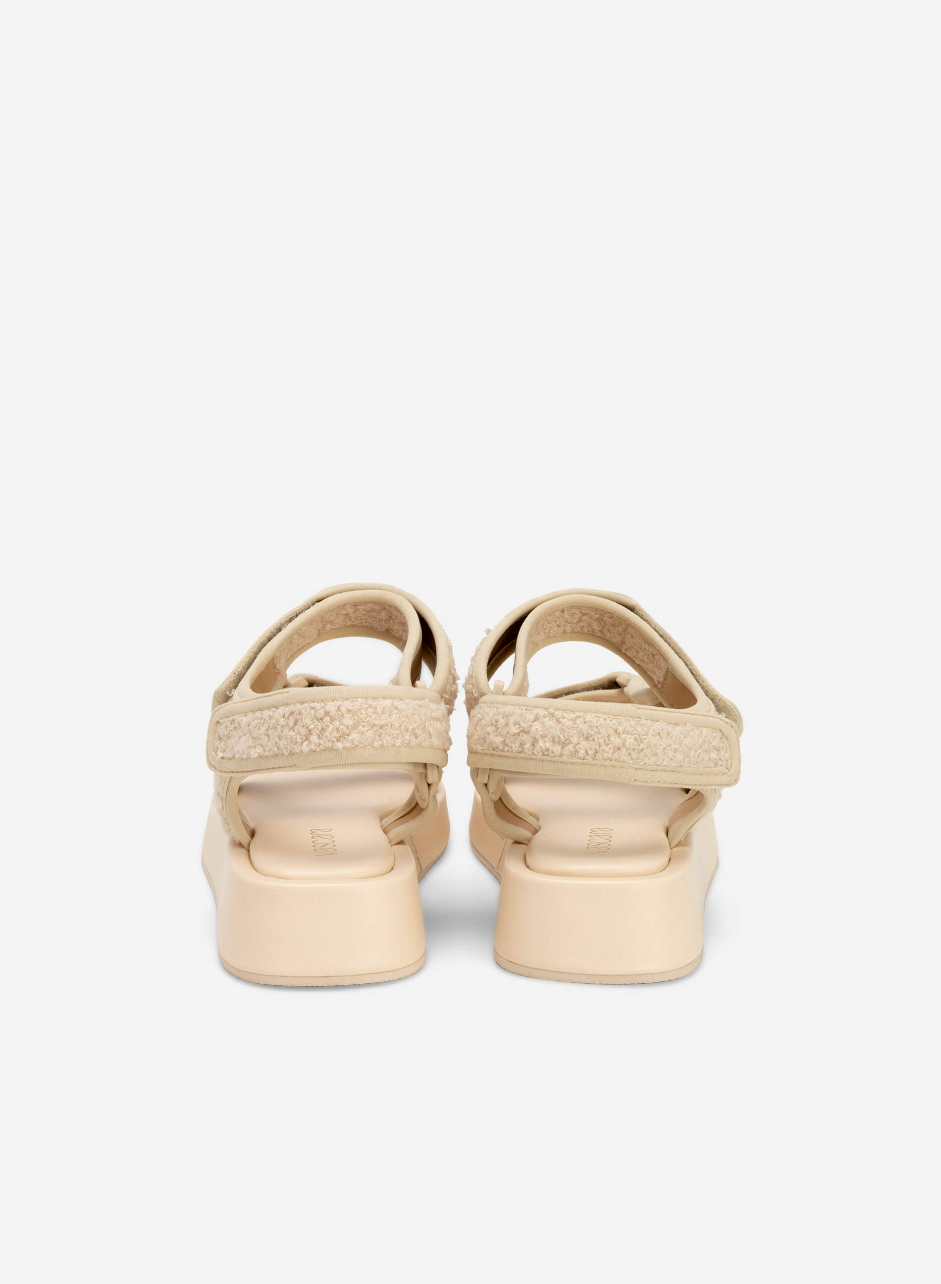 Fur D cor Platform Sandals SDL 0329 Cream VASCARA