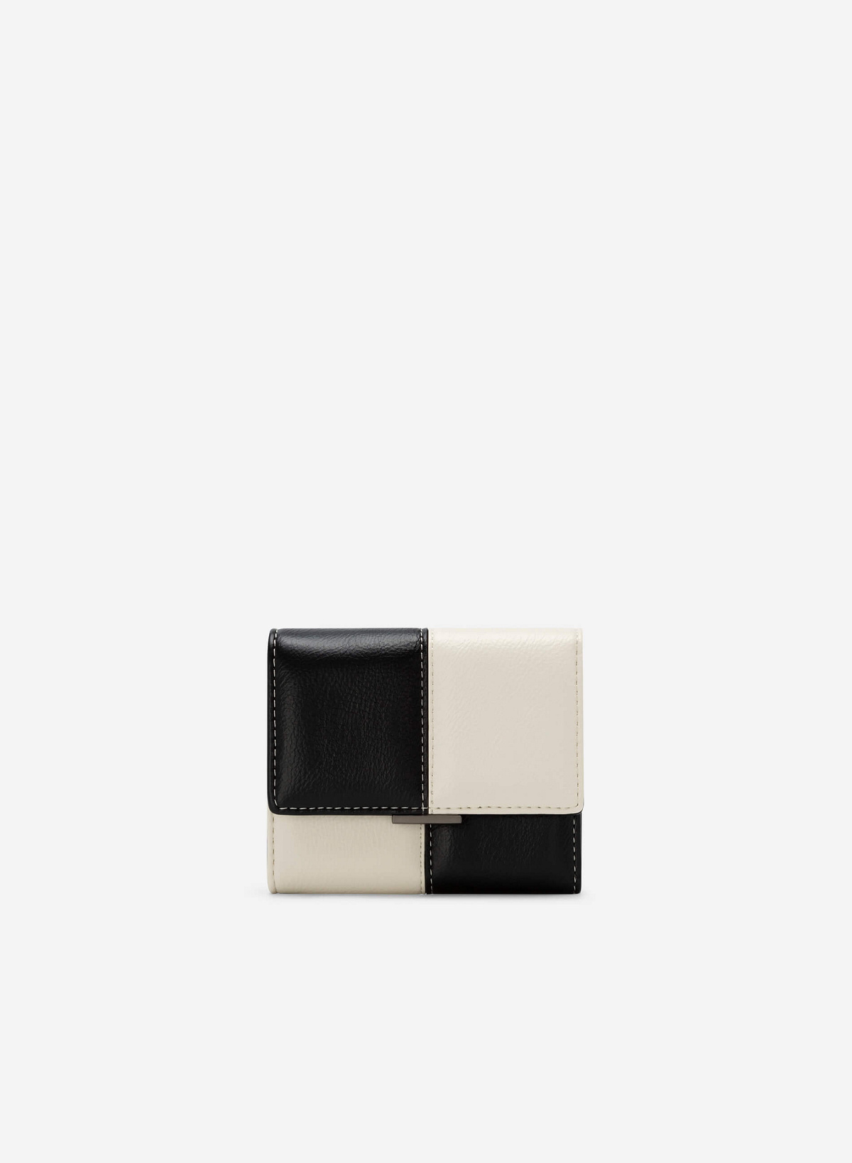 Grid Pattern Wallet - WLL 0260 - Black - VASCARA