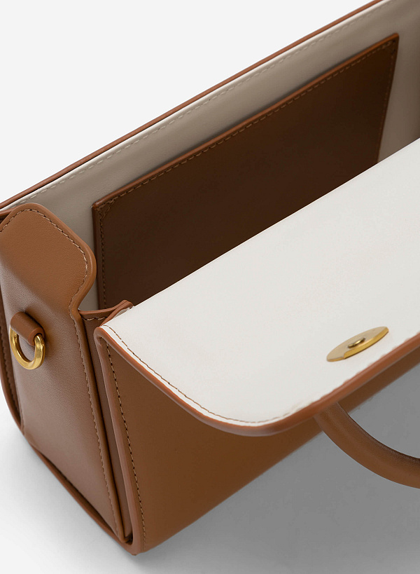 Vintage Handbag - SAC 0310 - Brown - VASCARA