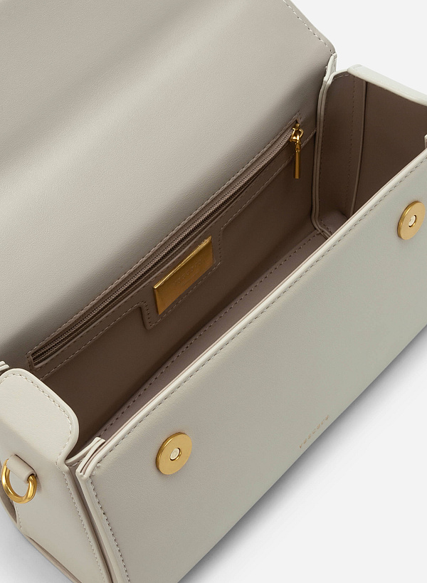 Vintage Handbag - SAC 0310 - Cream - VASCARA