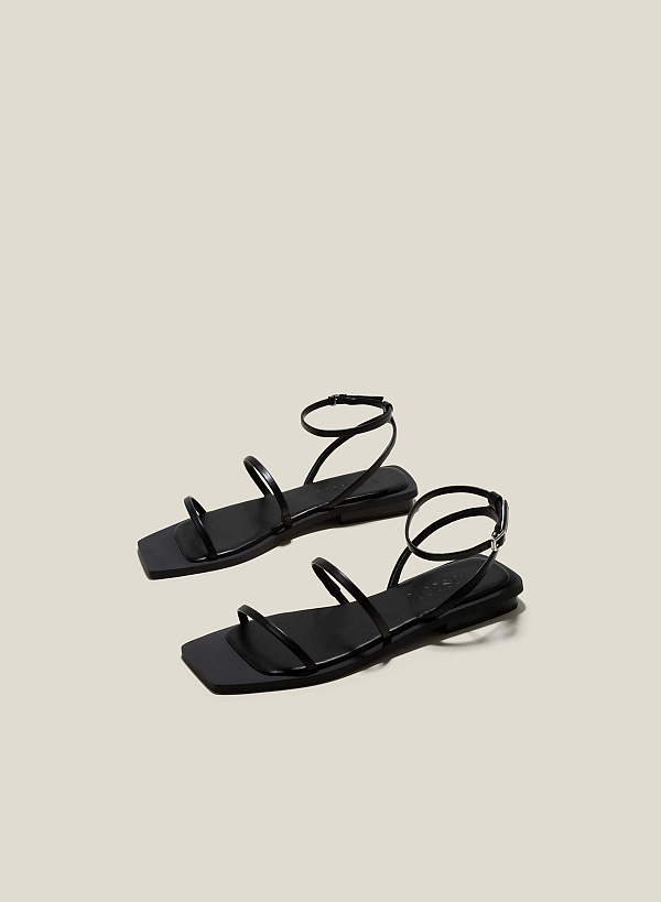 Giày sandal quai mảnh - SDK 0335 - Màu đen - VASCARA