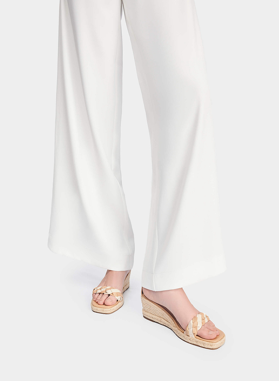 Giày Sandal Xuồng Phối Cói Nhấn Quai Đan - SDX 0441 - Màu Be - vascara.com