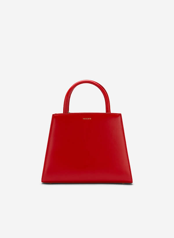 Túi Tote Quai Đôi Shape Hình Học - TOT 0112 - Màu Đỏ - VASCARA