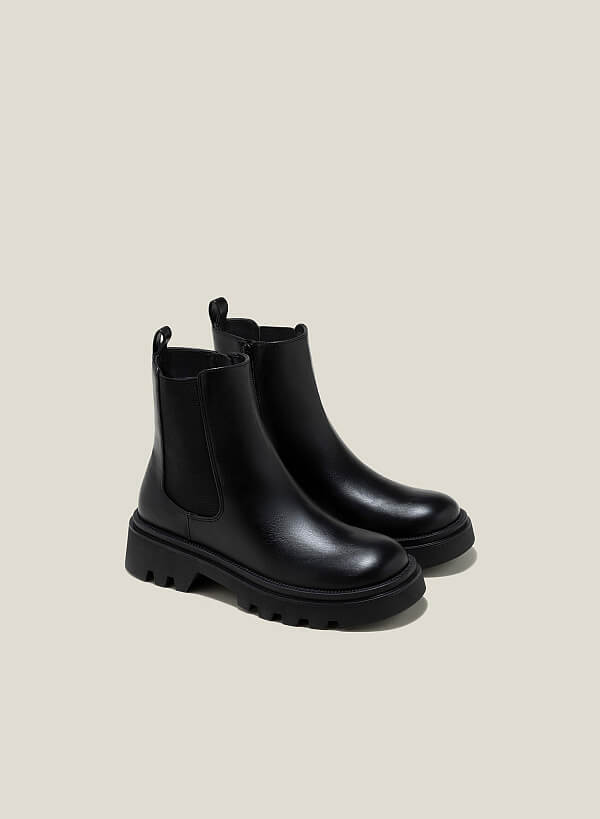 Chelsea boot cổ cao - BOT 0933 - Màu đen - VASCARA