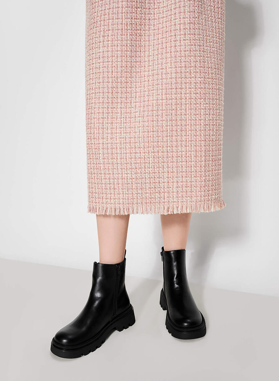 Chelsea boot cổ cao - BOT 0933 - Màu đen - vascara.com