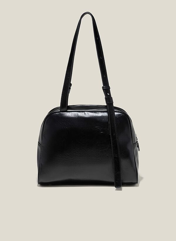 Túi tote minimalism nhấn quai bản dài - TOT 0146 - Màu đen
