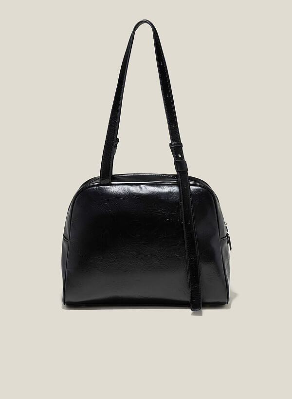 Túi tote minimalism nhấn quai bản dài - TOT 0146 - Màu đen - VASCARA