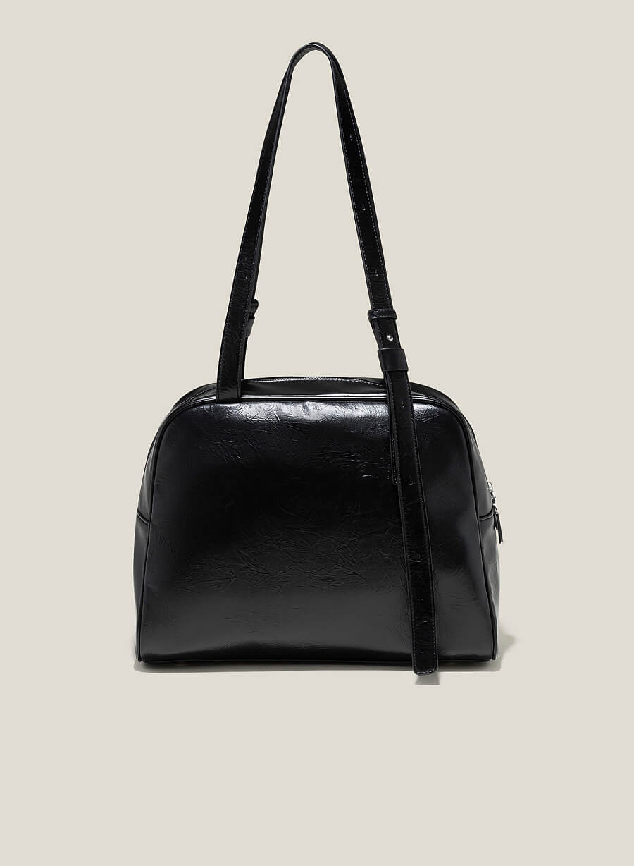 Túi tote minimalism nhấn quai bản dài - TOT 0146 - Màu đen - VASCARA