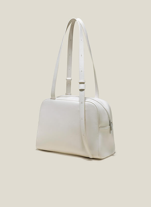 Túi tote minimalism nhấn quai bản dài - TOT 0146 - Màu kem - VASCARA