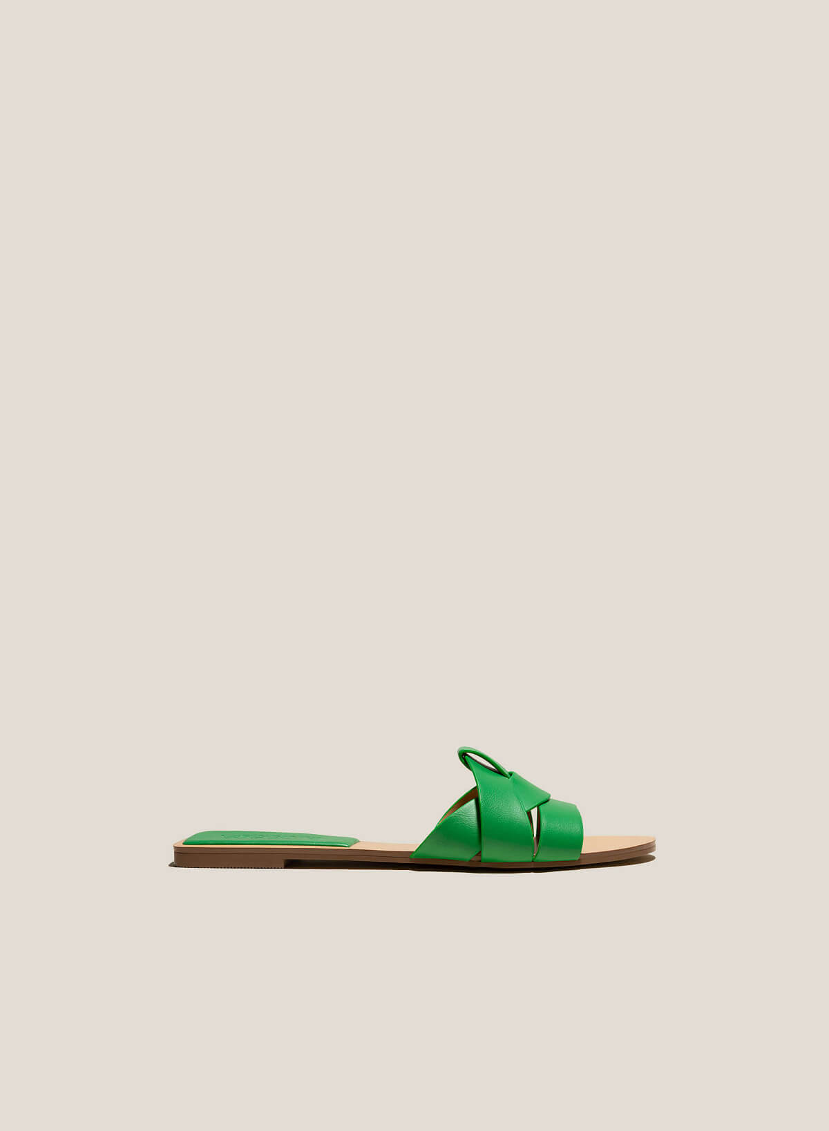 Cross-Strap Slippers - FLI 0191 - Green - VASCARA