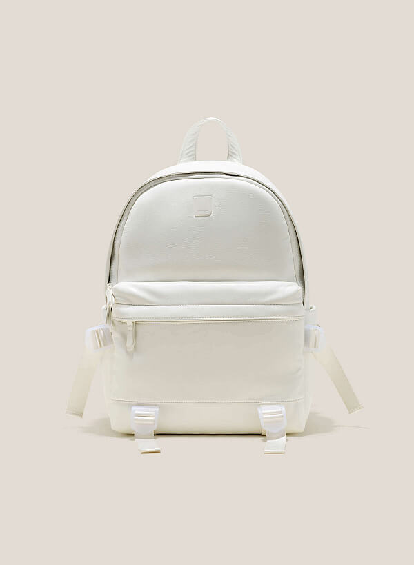 Casual Vibrant Color Backpack - BAK 0188 - White