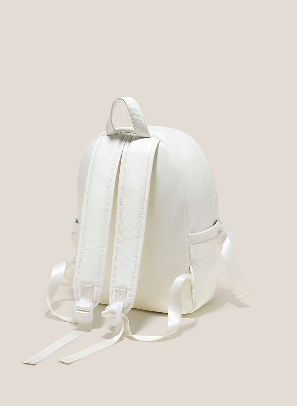 Casual Vibrant Color Backpack - BAK 0188 - White - VASCARA