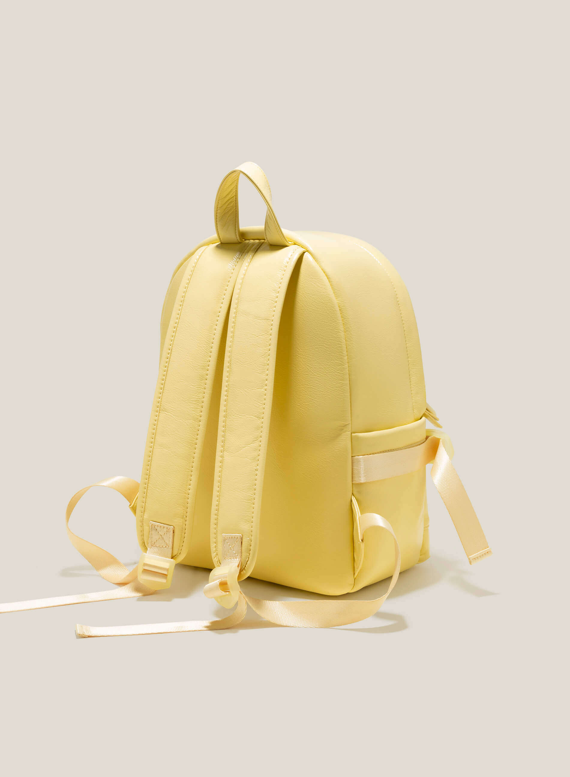 Casual Vibrant Color Backpack BAK 0188 Yellow Vascara