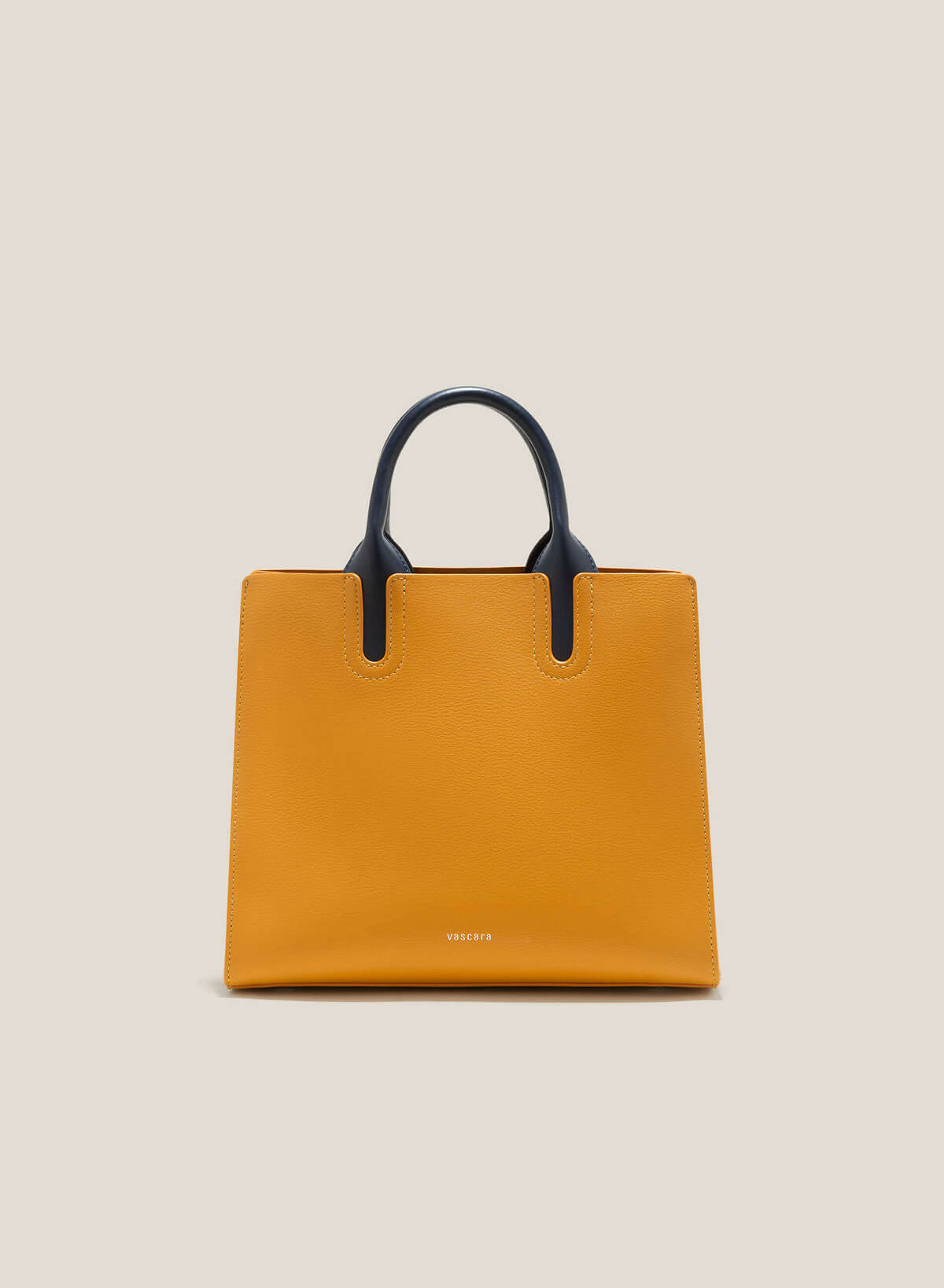 Contrast Color Handle Tote Bag - TTE 0115 - Yellow - vascara.com