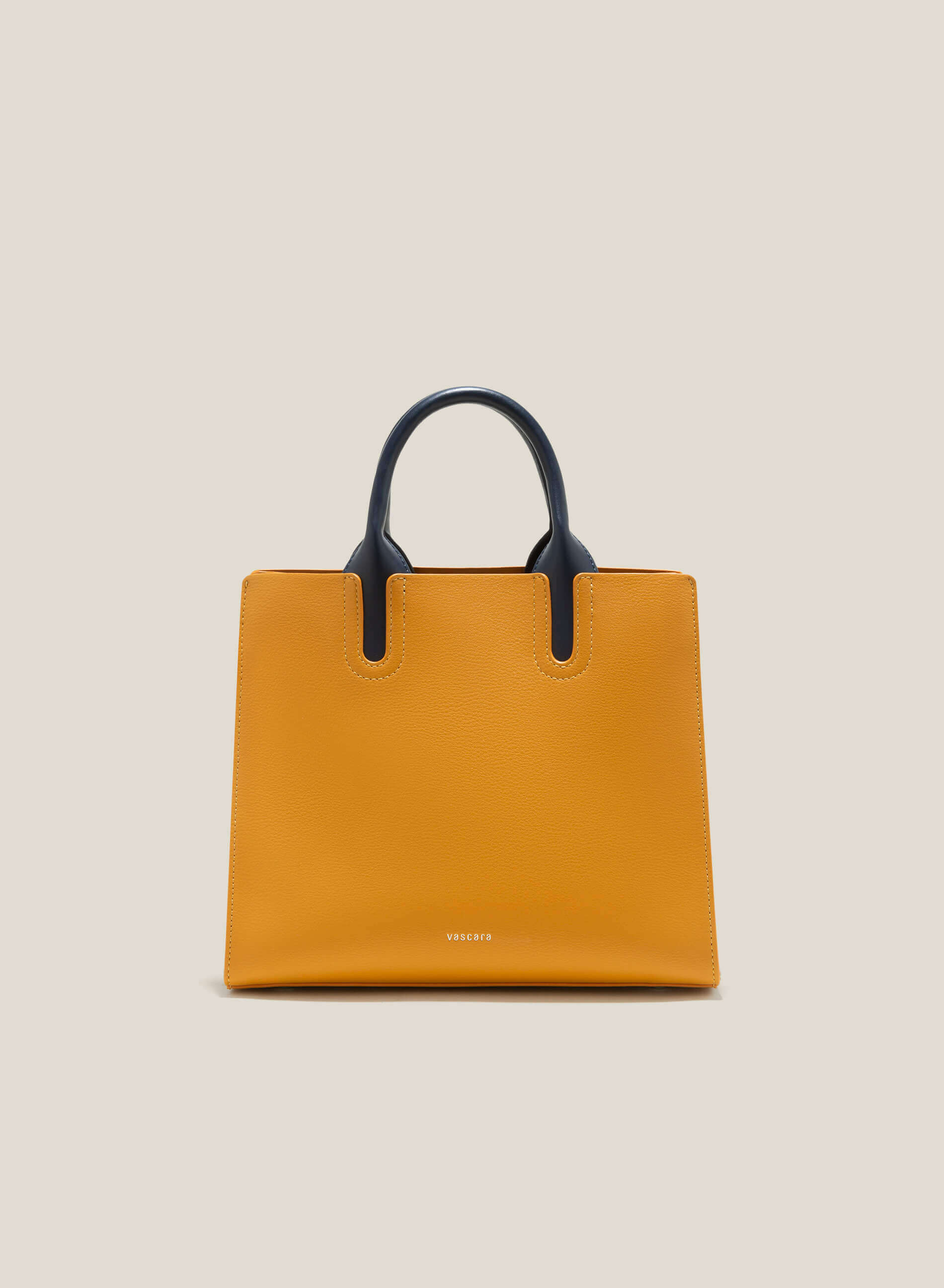 Contrast Color Handle Tote Bag TTE 0115 Yellow VASCARA
