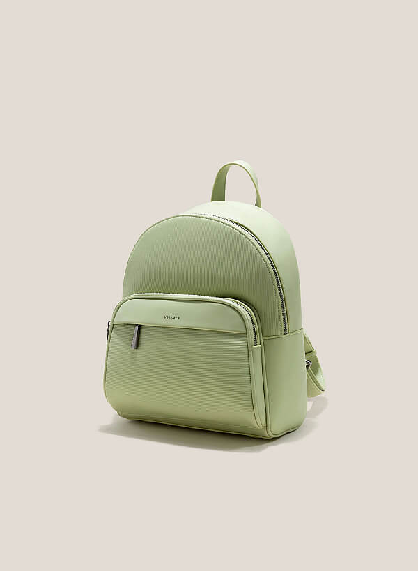 Embossed Side Box Backpack - BAK 0190 - Mint - VASCARA