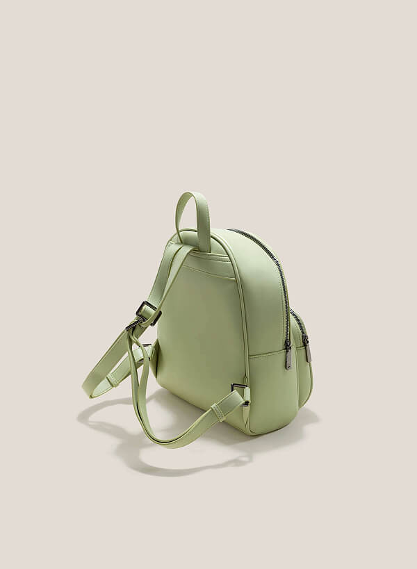 Embossed Side Box Backpack - BAK 0190 - Mint - VASCARA