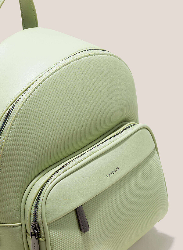 Embossed Side Box Backpack - BAK 0190 - Mint - VASCARA